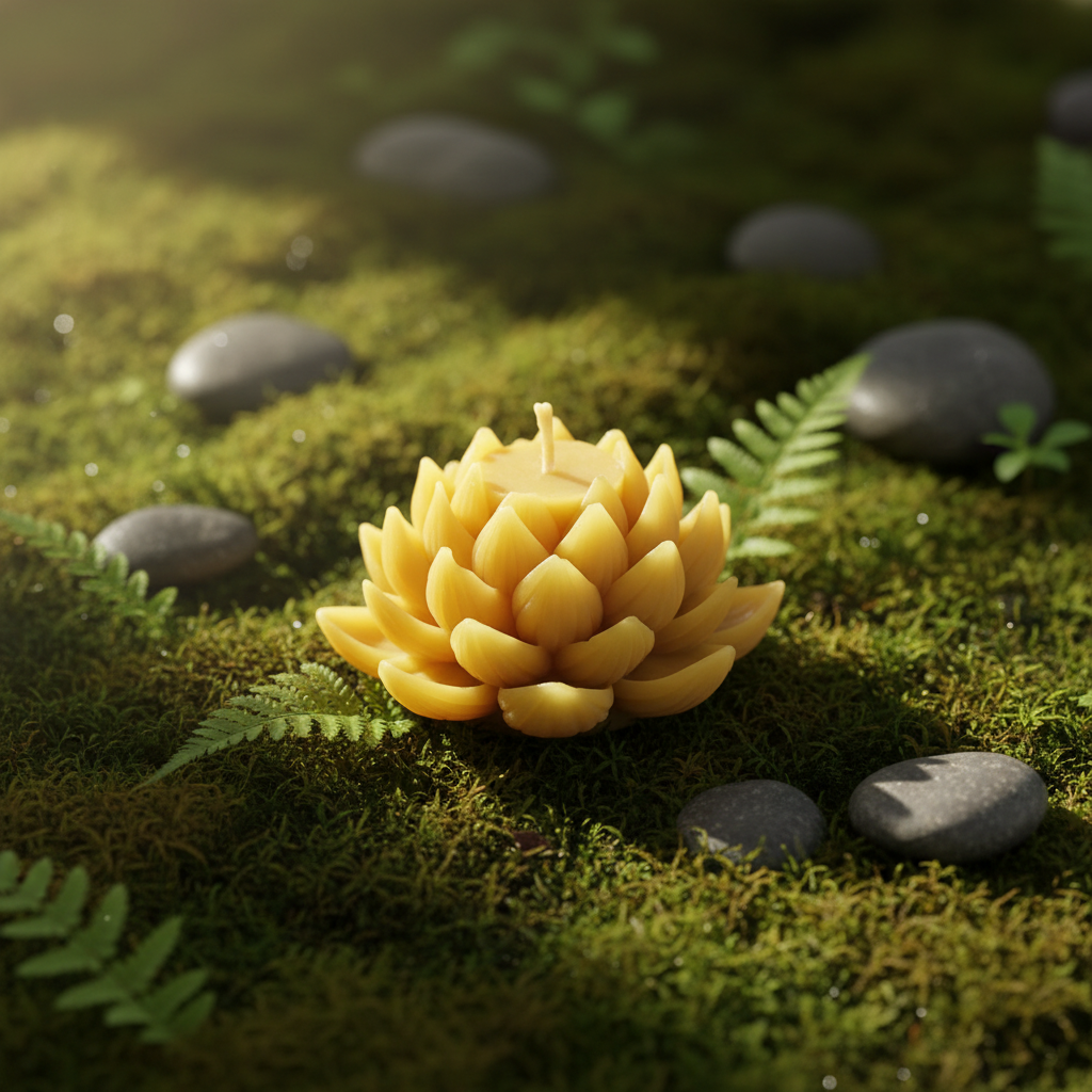 Bougie Lotus forêt