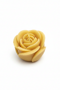 Bougie rose cire d'abeille fond blanc